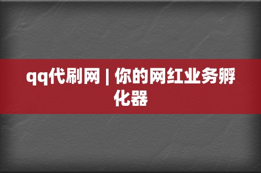 qq代刷网 | 你的网红业务孵化器  第2张