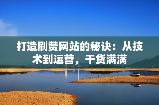 打造刷赞网站的秘诀：从技术到运营，干货满满