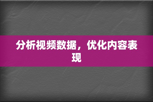 分析视频数据，优化内容表现  第2张