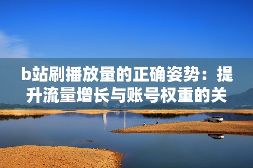 b站刷播放量的正确姿势：提升流量增长与账号权重的关键策略